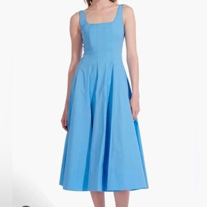 Staud Wells Dress in color Azure